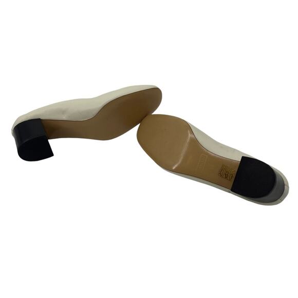 EVERLANE The Day Heel White Bone Stacked Shoes Slip On Italian Leather 8.5 NEW - Picture 10 of 14